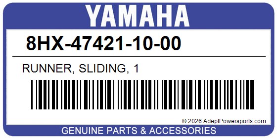 Yamaha 8HX-47421-10-00 Runner, Sliding, 1