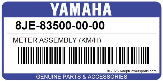 Yamaha 8JE-83500-00-00 Meter Assembly (Km/H)
