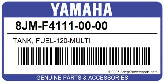Yamaha 8JM-F4111-00-00 Tank, Fuel-120-Multi