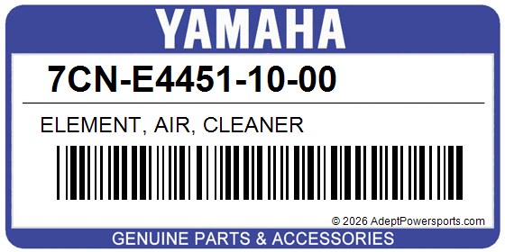 Yamaha 7CN-E4451-10-00 Element, Air, Cleaner