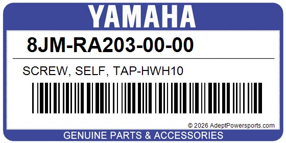 Yamaha 8JM-RA203-00-00 Screw, Self, Tap-Hwh10