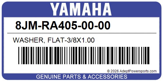 Yamaha 8JM-RA405-00-00 Washer, Flat-3/8X1.00