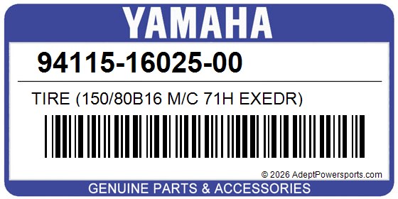 Yamaha 94115-16025-00 Tire (150/80B16 M/C 71H Exedr)