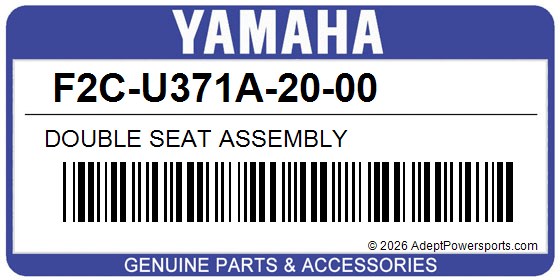 Yamaha F2C-U371A-20-00 Double Seat Assembly