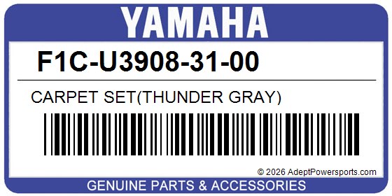 Yamaha F1C-U3908-31-00 Carpet Set(Thunder Gray)