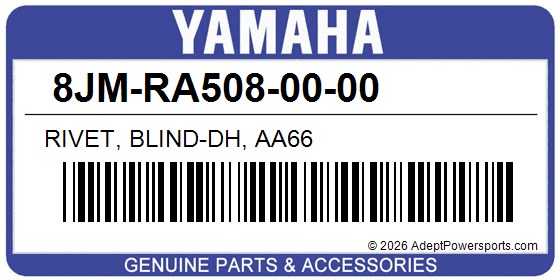 Yamaha 8JM-RA508-00-00 Rivet, Blind-Dh, Aa66