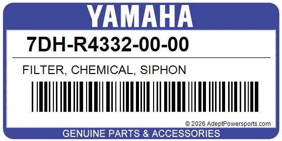 Yamaha 7DH-R4332-00-00 Filter, Chemical, Siphon