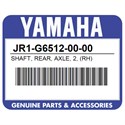Yamaha JR1-G6512-00-00 Shaft, Rear, Axle, 2, (Rh)