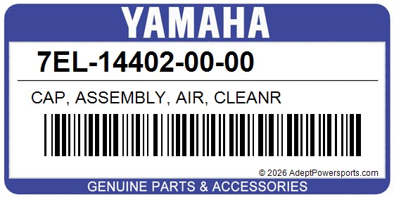 Yamaha 7EL-14402-00-00 Cap, Assembly, Air, Cleanr