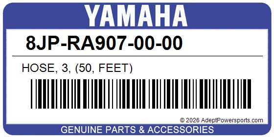 Yamaha 8JP-RA907-00-00 Hose, 3, (50, Feet)