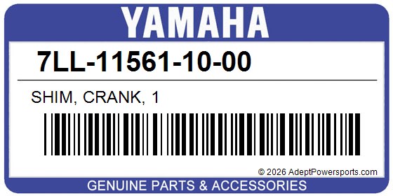 Yamaha 7LL-11561-10-00 Shim, Crank, 1