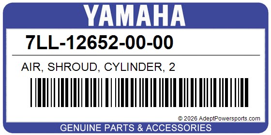 Yamaha 7LL-12652-00-00 Air, Shroud, Cylinder, 2