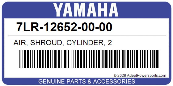 Yamaha 7LR-12652-00-00 Air, Shroud, Cylinder, 2