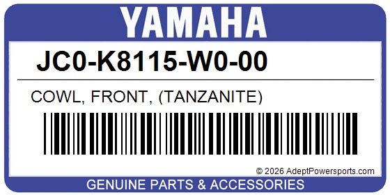 Yamaha JC0-K8115-W0-00 Cowl, Front, (Tanzanite)
