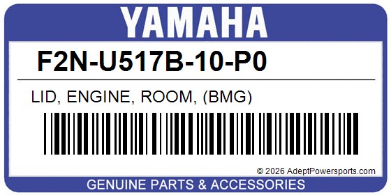 Yamaha F2N-U517B-10-P0 Lid, Engine, Room, (Bmg)