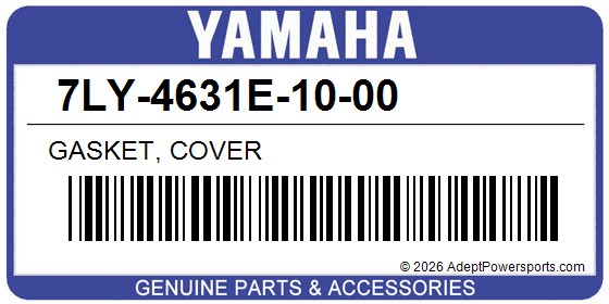 Yamaha 7LY-4631E-10-00 Gasket, Cover