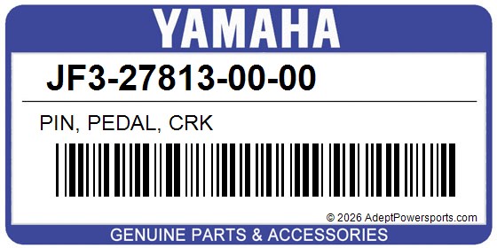 Yamaha JF3-27813-00-00 Pin, Pedal, Crk