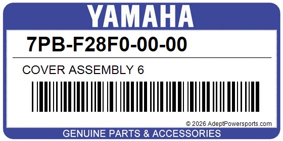 Yamaha 7PB-F28F0-00-00 Cover Assembly 6