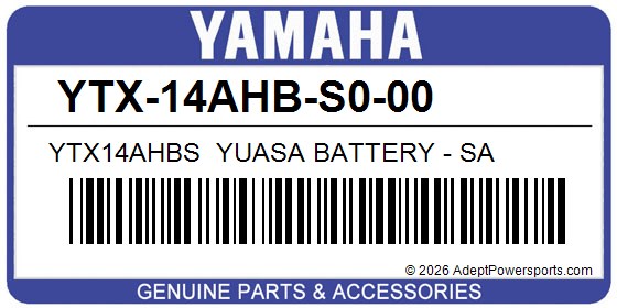 Yamaha YTX-14AHB-S0-00 Ytx14ahbs  Yuasa Battery - Sa