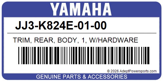 Yamaha JJ3-K824E-01-00 Trim, Rear, Body, 1, W/Hardware