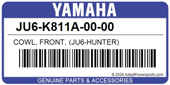 Yamaha JU6-K811A-00-00 Cowl, Front, (Ju6-Hunter)