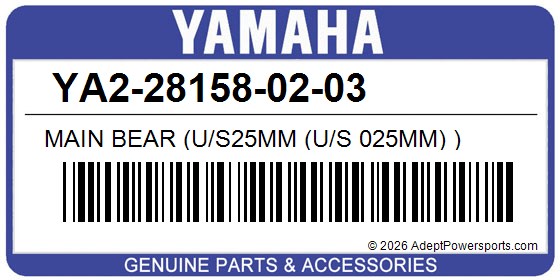 Yamaha YA2-28158-02-03 Main Bear (U/S25mm (U/S 025Mm) )