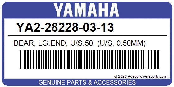 Yamaha YA2-28228-03-13 Bear, Lg.End, U/S.50, (U/S, 0.50Mm)
