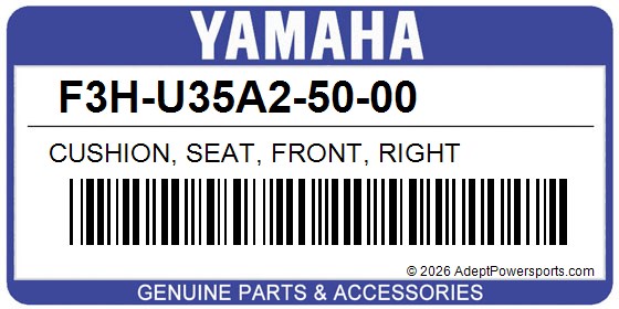 Yamaha F3H-U35A2-50-00 Cushion, Seat, Front, Right