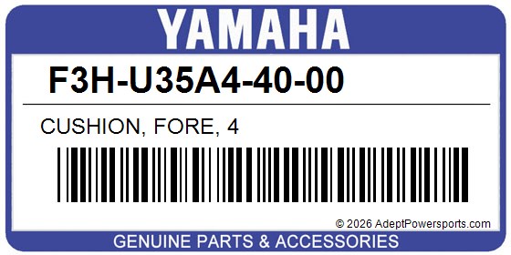 Yamaha F3H-U35A4-40-00 Cushion, Fore, 4