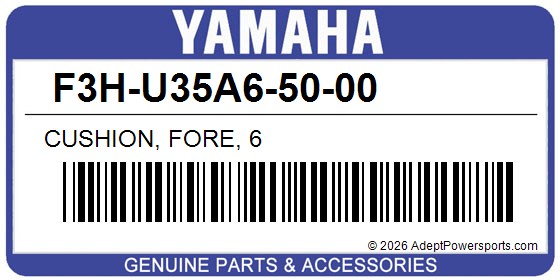 Yamaha F3H-U35A6-50-00 Cushion, Fore, 6