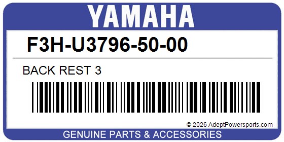 Yamaha F3H-U3796-50-00 Back Rest 3