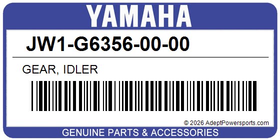 Yamaha JW1-G6356-00-00 Gear, Idler