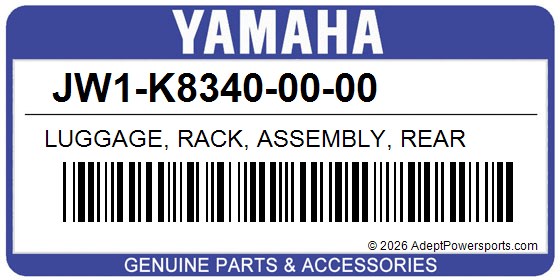 Yamaha JW1-K8340-00-00 Luggage, Rack, Assembly, Rear