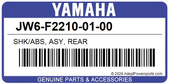 Yamaha JW6-F2210-01-00 Shk/Abs, Asy, Rear