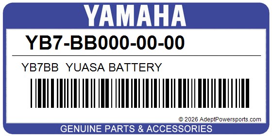 Yamaha YB7-BB000-00-00 Yb7bb  Yuasa Battery