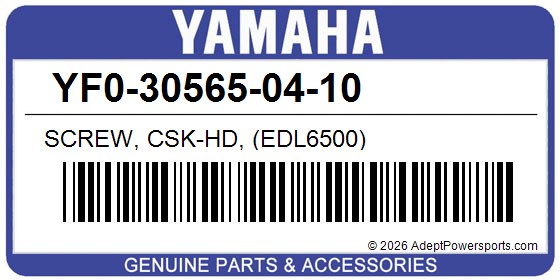 Yamaha YF0-30565-04-10 Screw, Csk-Hd, (Edl6500)