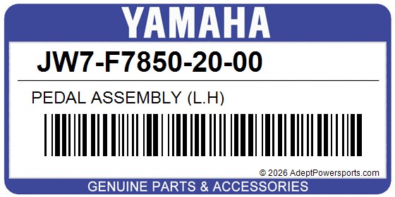 Yamaha JW7-F7850-20-00 Pedal Assembly (L.H)