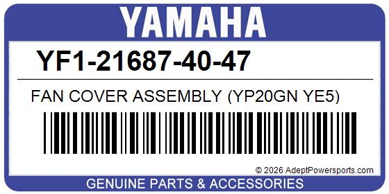 Yamaha YF1-21687-40-47 Fan Cover Assembly (Yp20gn Ye5)
