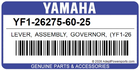 Yamaha YF1-26275-60-25 Lever, Assembly, Governor, (Yf1-26275-60-23)