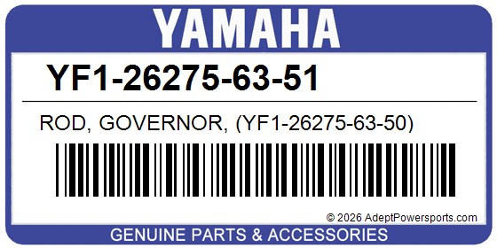 Yamaha YF1-26275-63-51 Rod, Governor, (Yf1-26275-63-50)