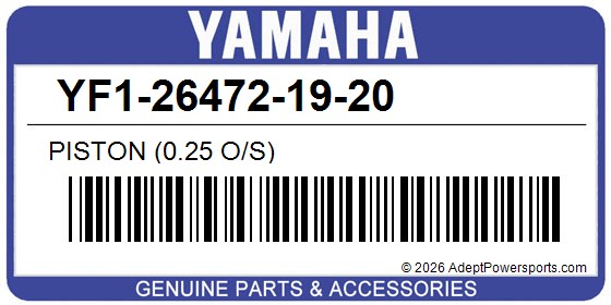 Yamaha YF1-26472-19-20 Piston (0.25 O/S)