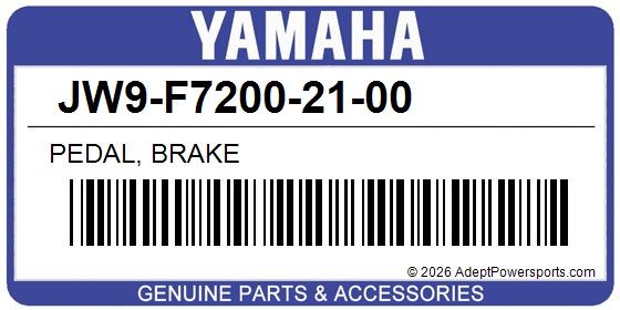Yamaha JW9-F7200-21-00 Pedal, Brake
