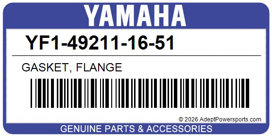 Yamaha YF1-49211-16-51 Gasket, Flange