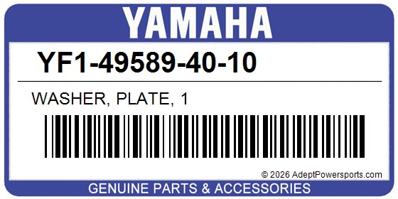 Yamaha YF1-49589-40-10 Washer, Plate, 1