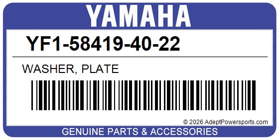 Yamaha YF1-58419-40-22 Washer, Plate