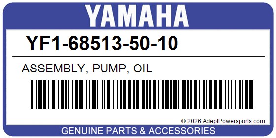 Yamaha YF1-68513-50-10 Assembly, Pump, Oil