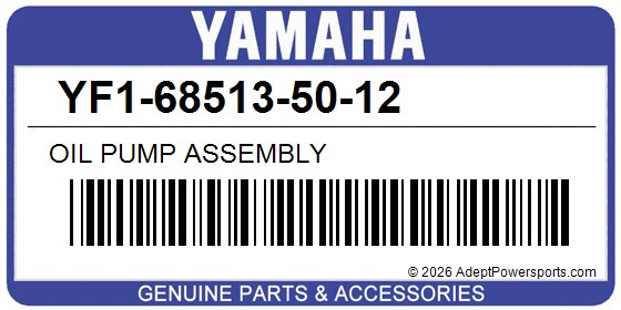 Yamaha YF1-68513-50-12 Oil Pump Assembly