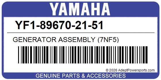 Yamaha YF1-89670-21-51 Generator Assembly (7Nf5)