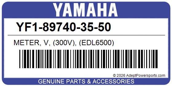 Yamaha YF1-89740-35-50 Meter, V, (300V), (Edl6500)