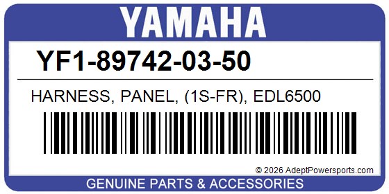 Yamaha YF1-89742-03-50 Harness, Panel, (1S-Fr), Edl6500